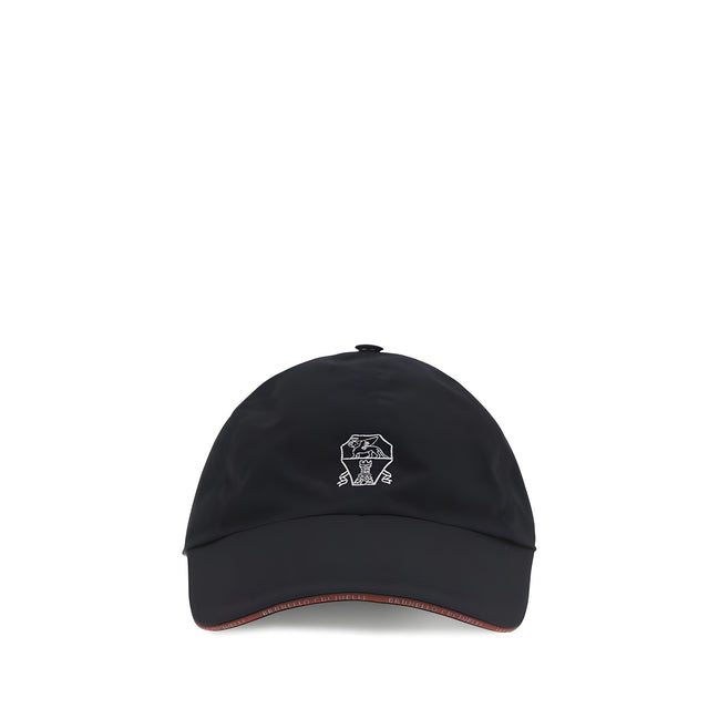 Brunello Cucinelli Blue Cotton Cap (Baseball Hat)