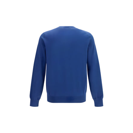 Brunello Cucinelli Blue Cotton Sweatshirt