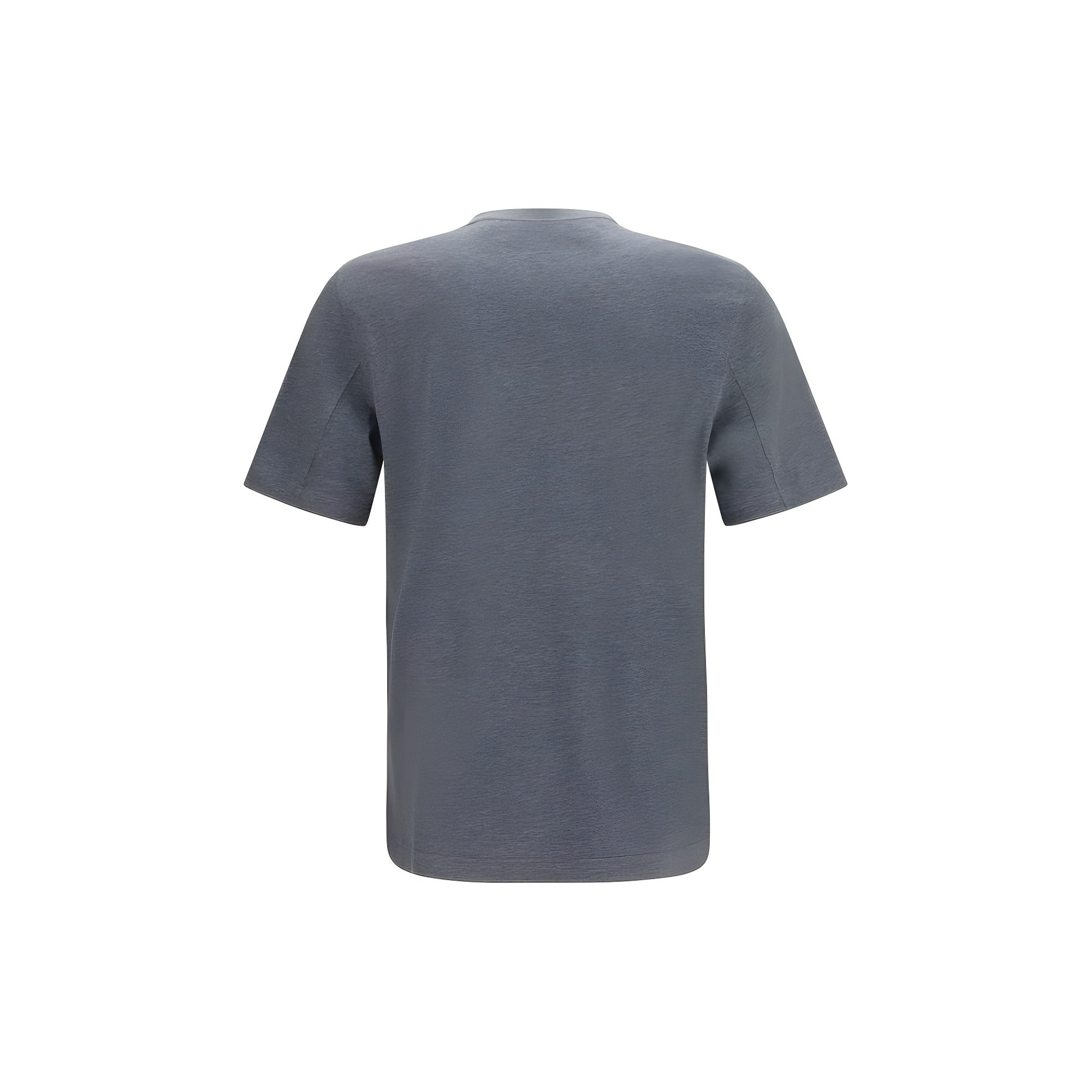 Brunello Cucinelli Blue Cotton T-Shirt