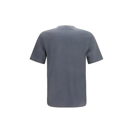 Brunello Cucinelli Blue Cotton T-Shirt