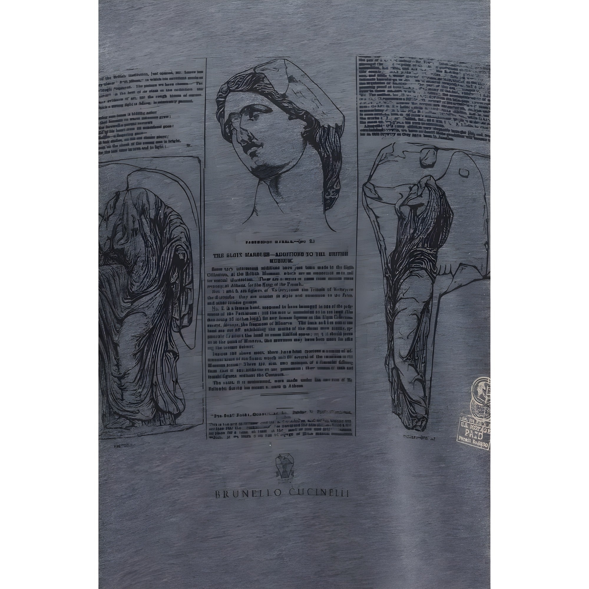 Brunello Cucinelli Blue Cotton T-Shirt