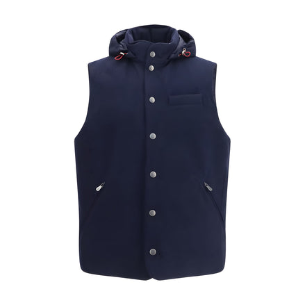 Brunello Cucinelli Blue Wool Sleeveless Jacket