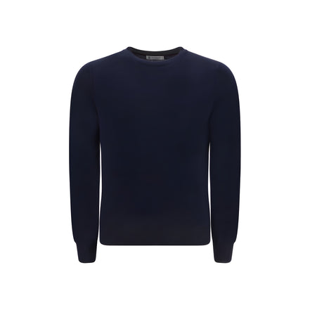 Brunello Cucinelli Blue Wool Sweatshirt