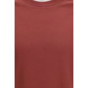 Brunello Cucinelli Bordeaux Cotton T-Shirt