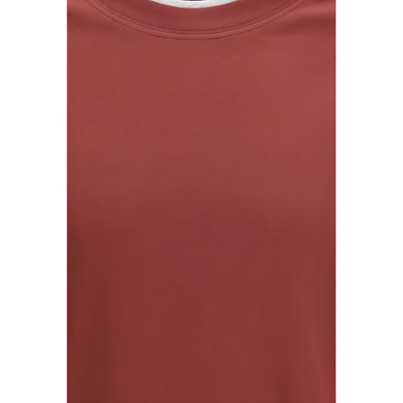 Brunello Cucinelli Bordeaux Cotton T-Shirt