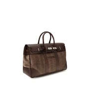Brunello Cucinelli Brown Calf Leather Luggage And Travel