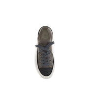 Brunello Cucinelli Brown Cotton Low Top Sneakers