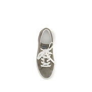 Brunello Cucinelli Gray Leather Low Top Sneakers