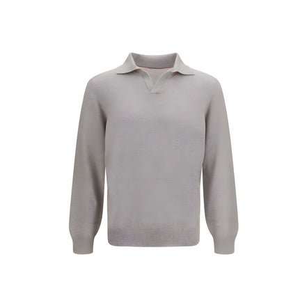 Brunello Cucinelli Gray Cashmere Sweatshirt