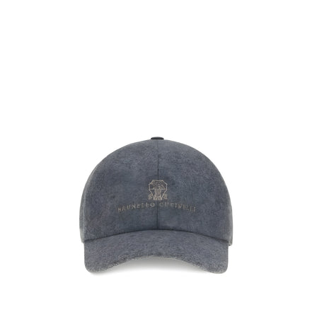 Brunello Cucinelli Gray Wool Cap (Baseball Hat)