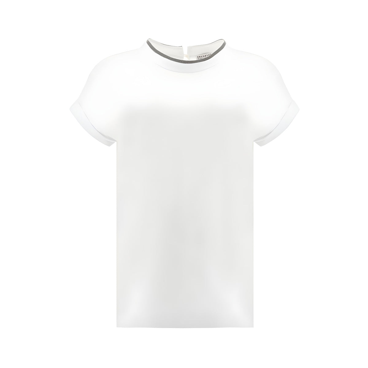 Brunello Cucinelli White Elastane T-Shirt