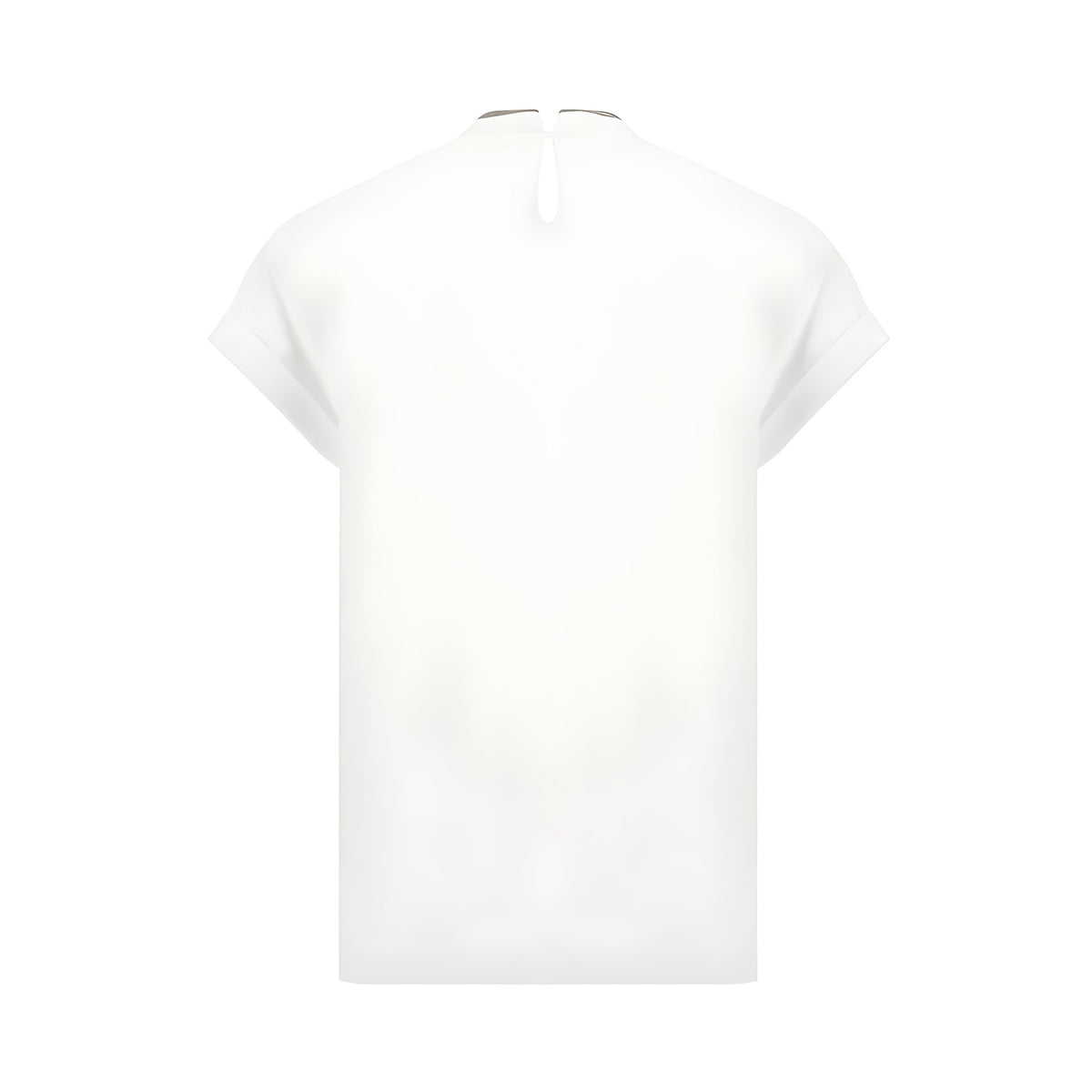 Brunello Cucinelli White Elastane T-Shirt