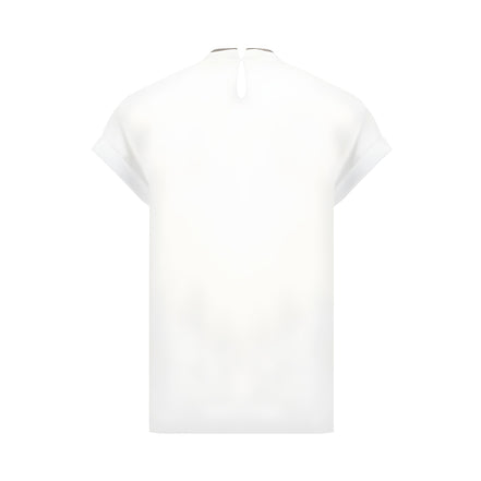 Brunello Cucinelli White Elastane T-Shirt