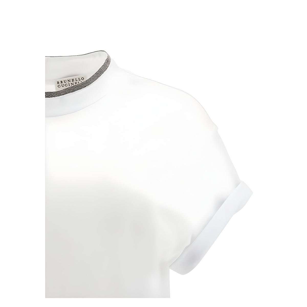 Brunello Cucinelli White Elastane T-Shirt
