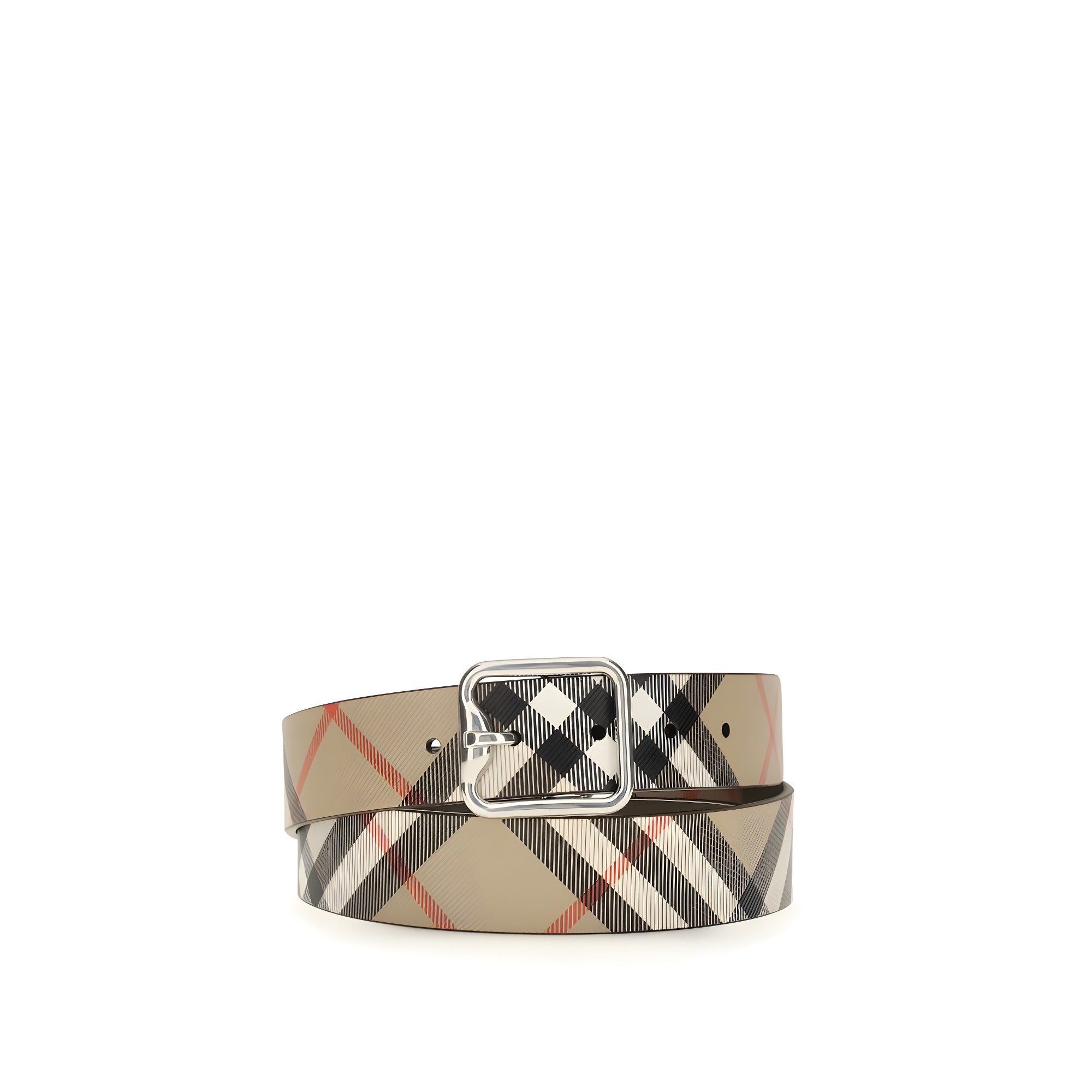 Burberry Beige Leather Regular Belt