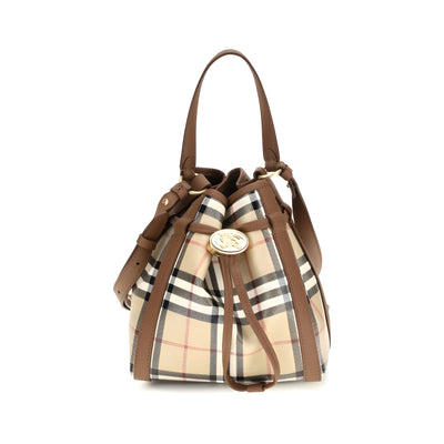 Burberry Beige Calf Leather Bucket Bag