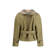 Burberry Beige Cotton Full-Length Jacket