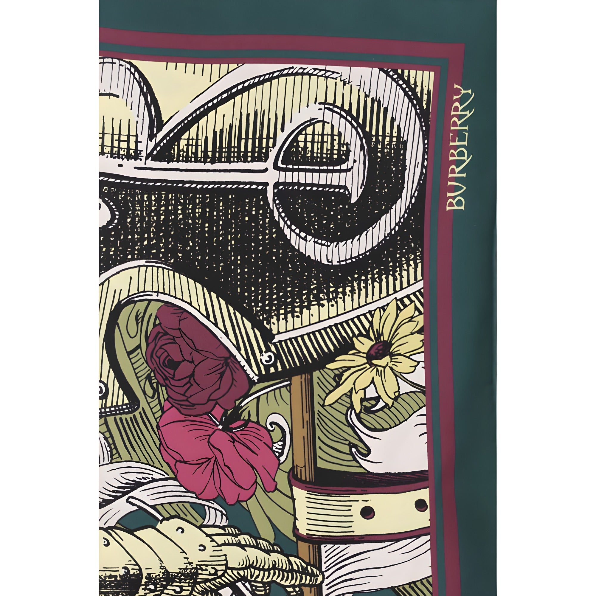 Burberry Bicolor Silk Scarf