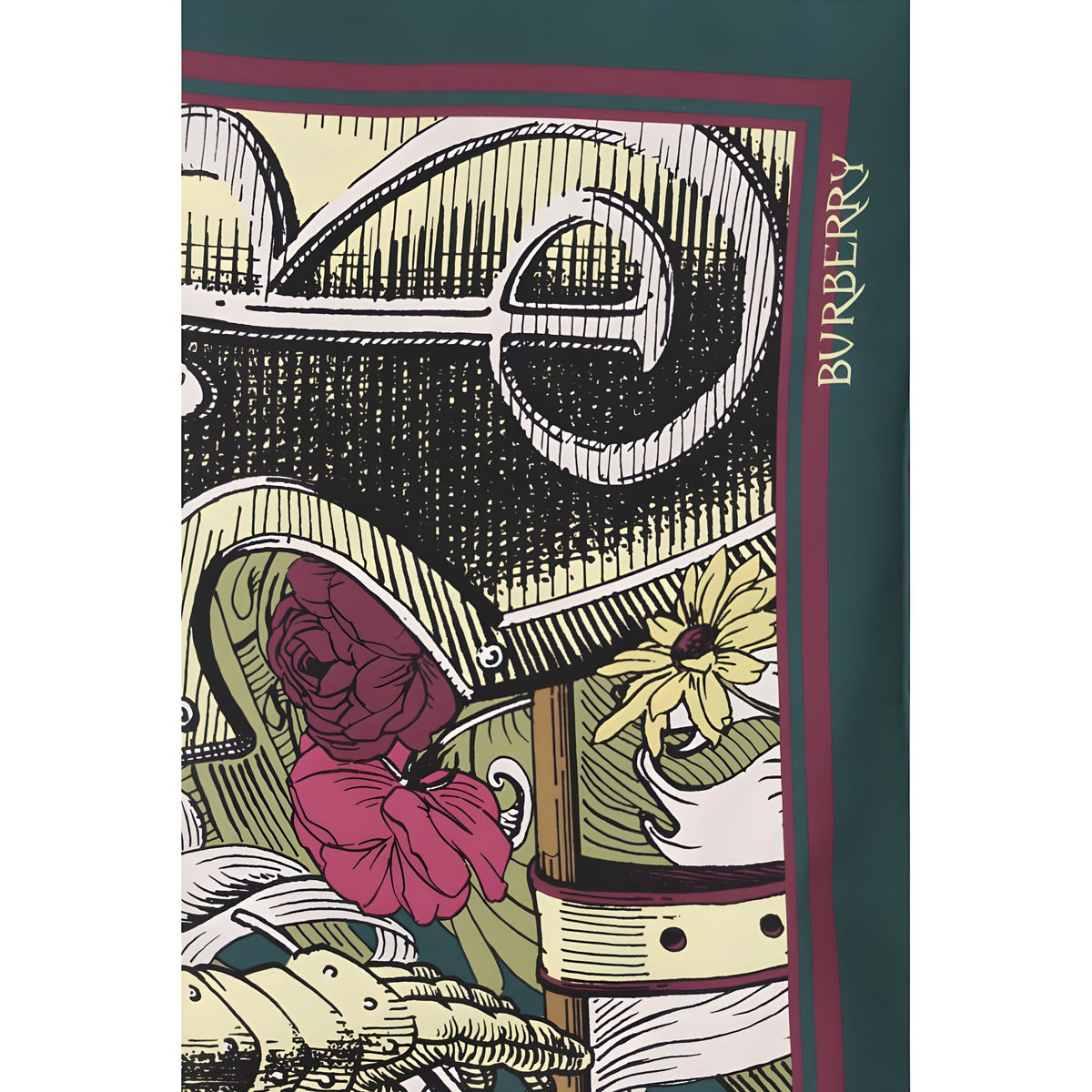 Burberry Bicolor Silk Scarf