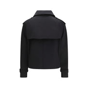 Burberry Black Cotton Trench Coat