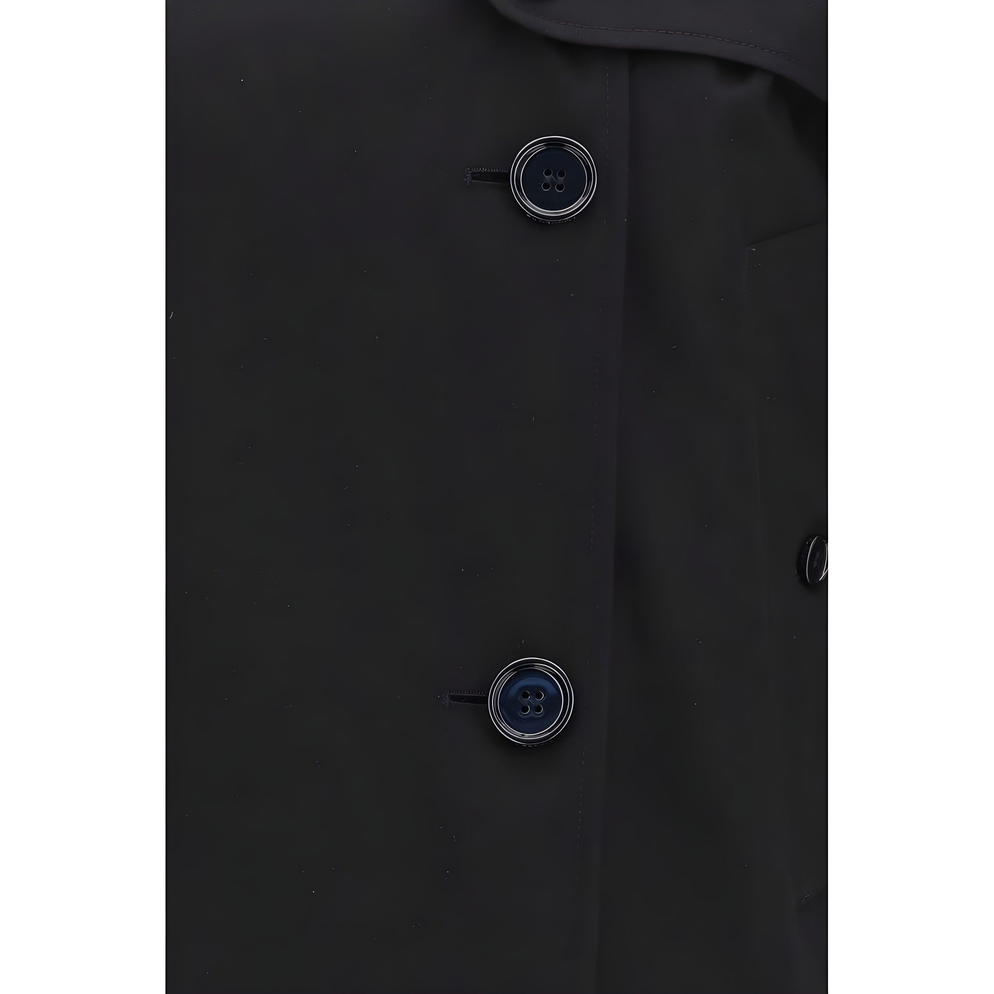 Burberry Black Cotton Trench Coat