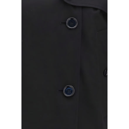 Burberry Black Cotton Trench Coat