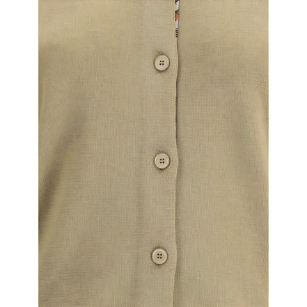 Burberry Brown Wool Cardigan