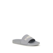 Burberry Gray Rubber Slides