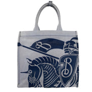 Sac cabas Burberry bleu marine en toile EKD avec porte-monnaie