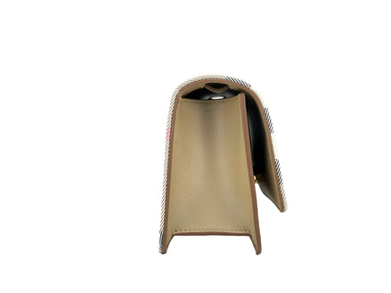 Sac porté épaule Madison petit format en cuir et motif à carreaux Burberry