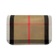 Burberry Small Leather Madison Crossbody Check Bag