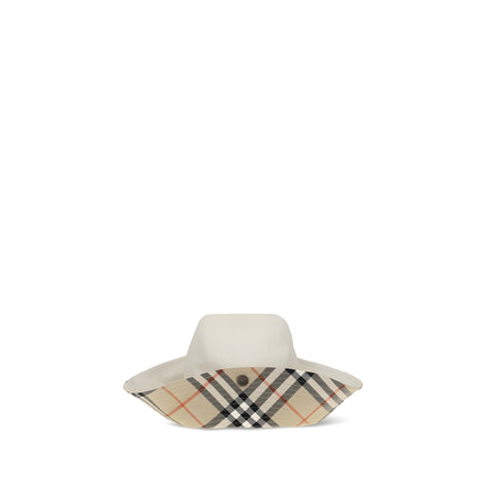 Burberry White Cotton Bucket Hat