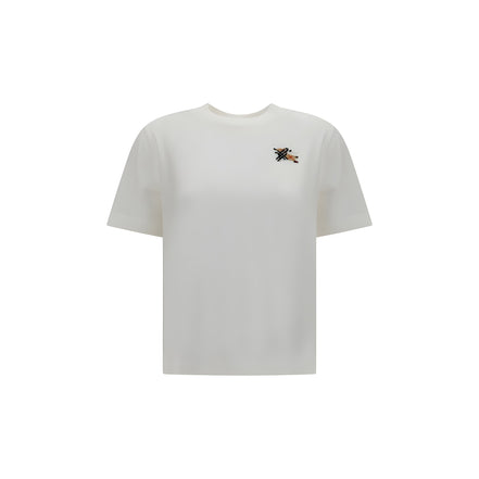 Burberry White Cotton T-Shirt