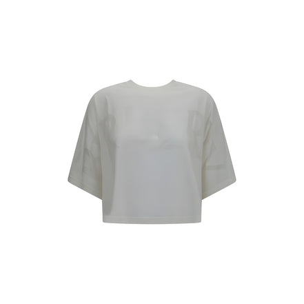 Burberry White Cotton T-Shirt