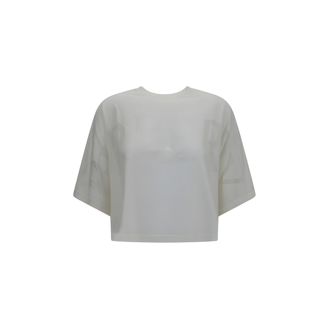 Burberry White Cotton T-Shirt