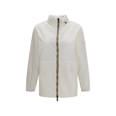 Burberry White Polyamide Shell Jacket