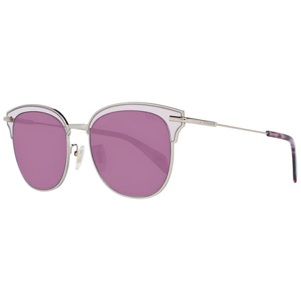 Lunettes de soleil Police en métal et plastique bordeaux