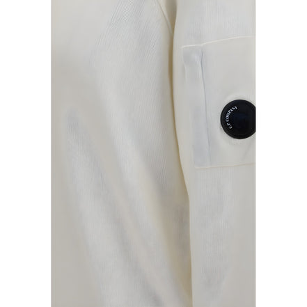 C.P. Company White Wool Oves Aries Sweatshirt