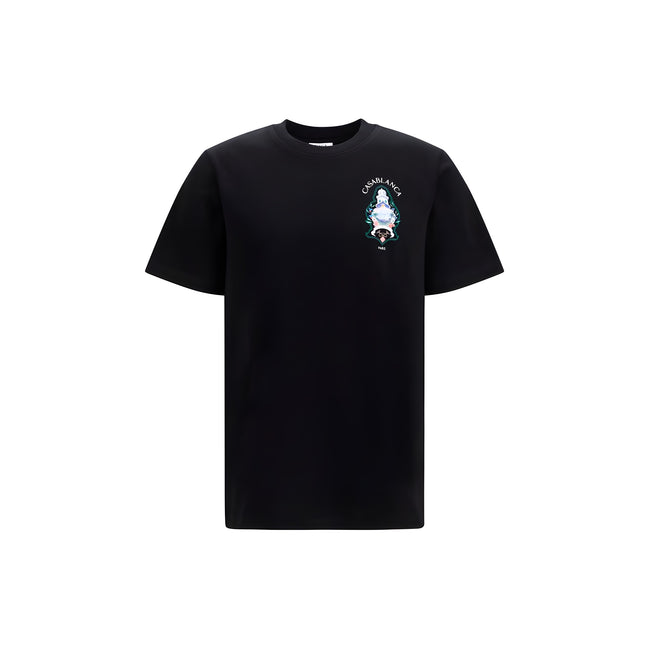 Casablanca Black Cotton T-Shirt