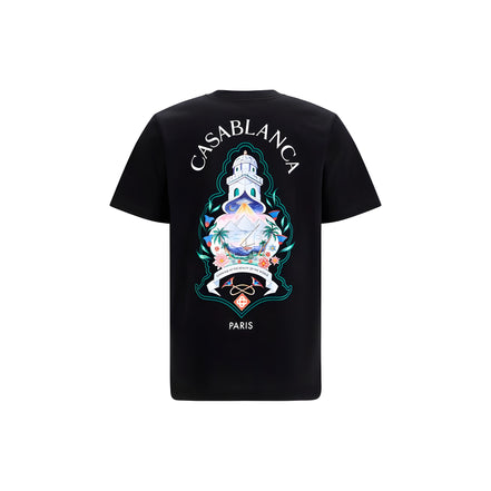 Casablanca Black Cotton T-Shirt