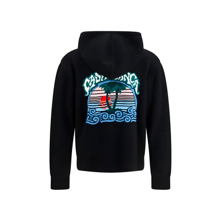 Casablanca Black Wool Sweatshirt