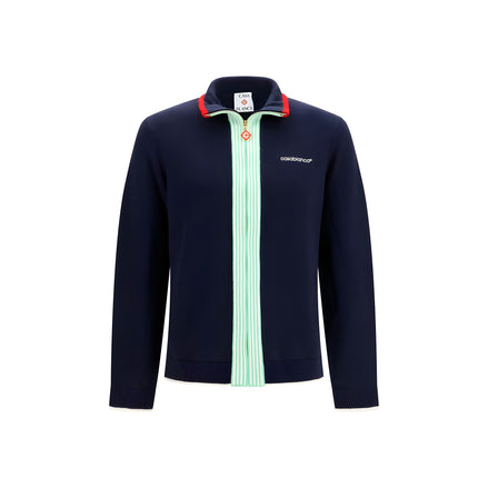 Casablanca Blue Wool Full-Length Jacket
