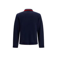 Casablanca Blue Wool Full-Length Jacket