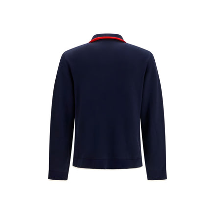 Casablanca Blue Wool Full-Length Jacket