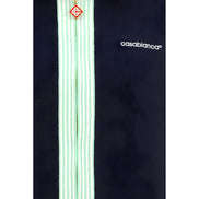 Casablanca Blue Wool Full-Length Jacket