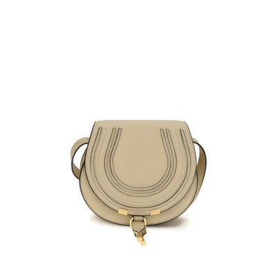 Chloé Beige Marcie Small Shoulder Bag