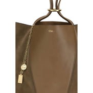 Chloé Beige Calf Leather Shoulder Bag