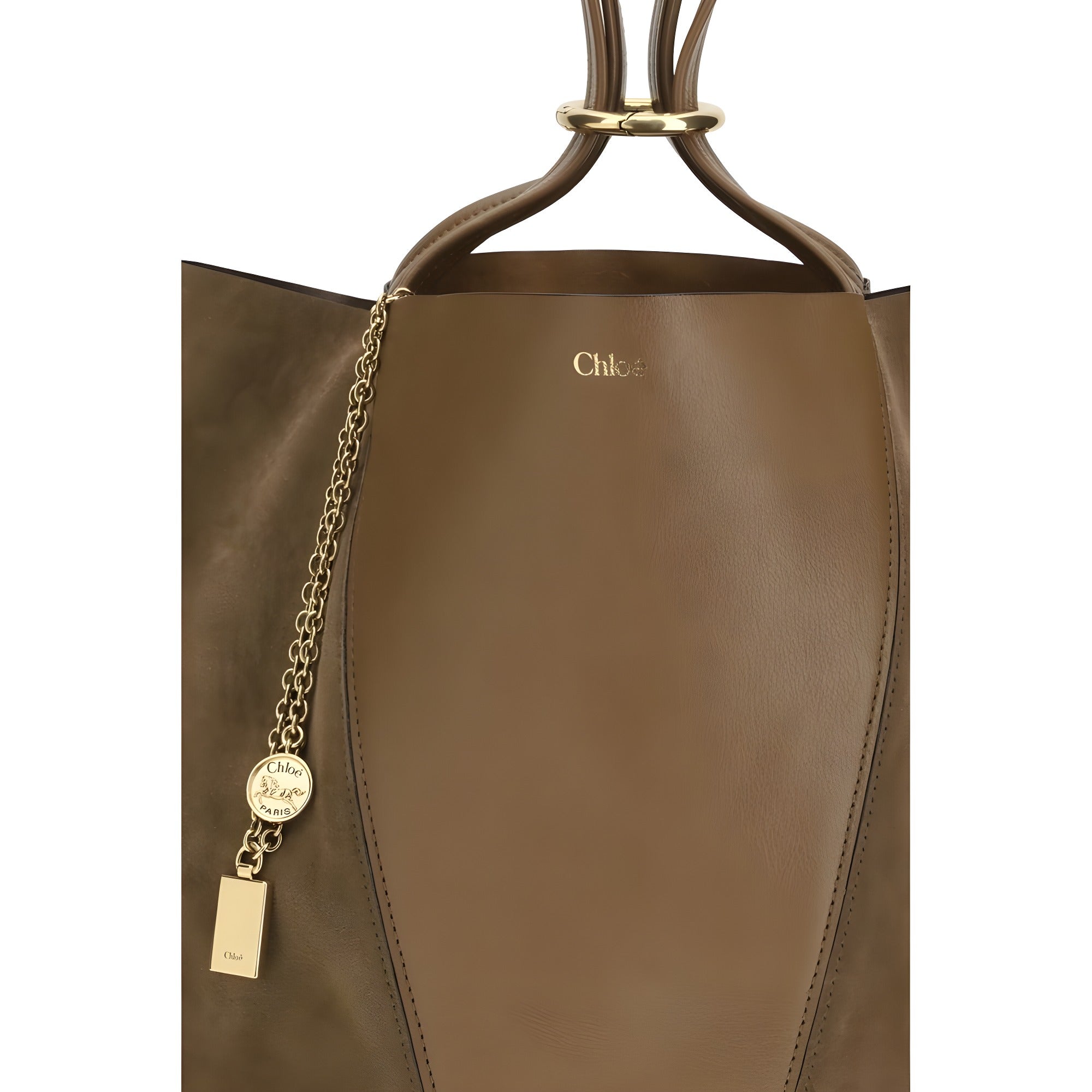 Chloé Beige Calf Leather Shoulder Bag
