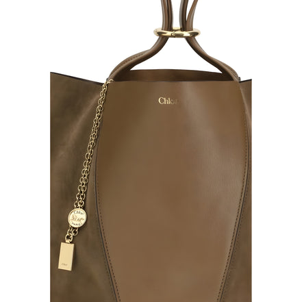 Chloé Beige Calf Leather Shoulder Bag