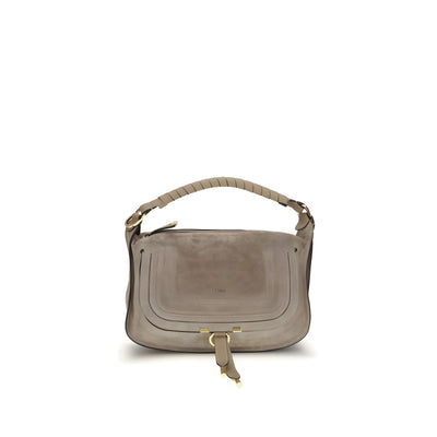 Chloé Beige Calf Leather Shoulder Bag - Marcie